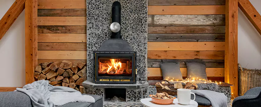 Thelin Hearth Products Direct Vent Gas Stove Fireplace Inspection in Carpentersville